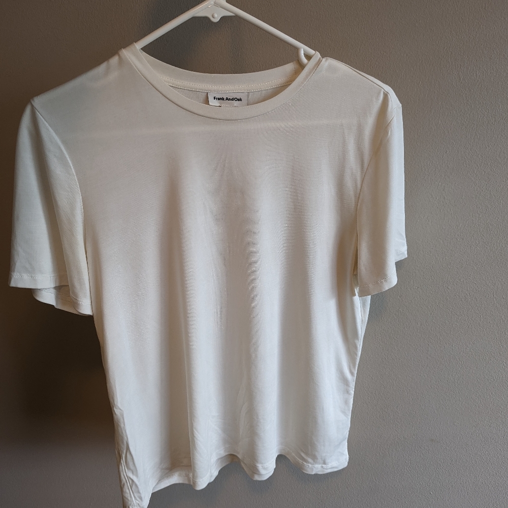 White Flowy T Shirt